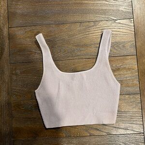 Aritzia Babaton Ribbed Crop Top